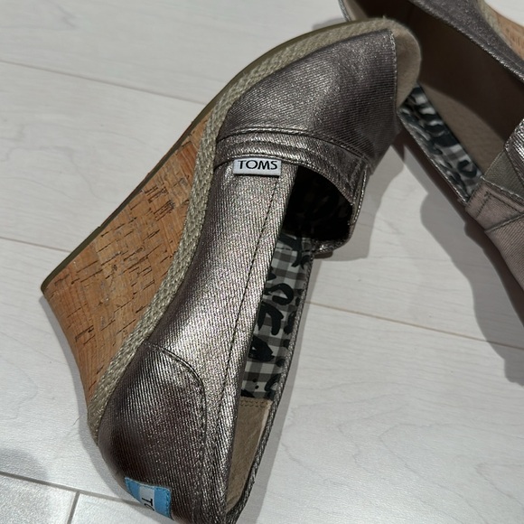 Toms Cork Wedges Espadrille   - size 8 - Picture 8 of 8